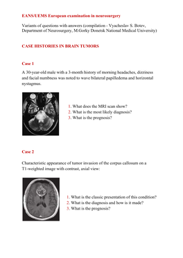 Neuro-Oncology