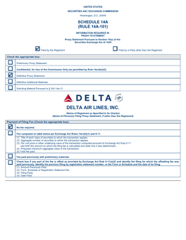 Delta Air Lines, Inc