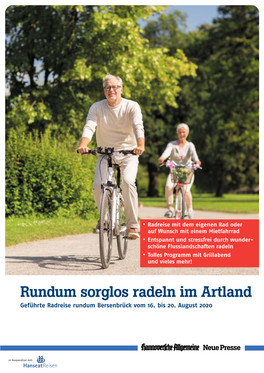 Rundum Sorglos Radeln Im Artland Geführte Radreise Rundum Bersenbrück Vom 16