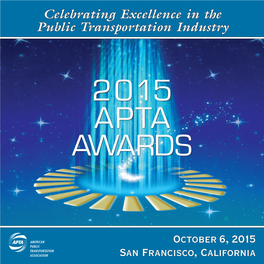2015 APTA Awards Program