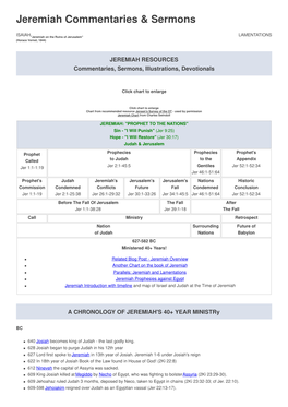 Jeremiah Commentaries & Sermons