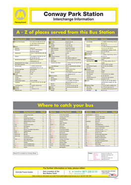 Conway Park Station Interchange Information