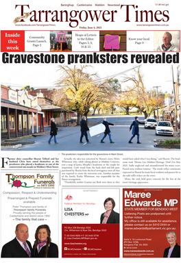 Gravestone Pranksters Revealed