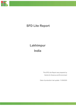 SFD Lite Report Lakhimpur India