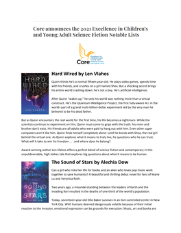 Hard Wired by Len Vlahos the Sound of Stars by Alechia