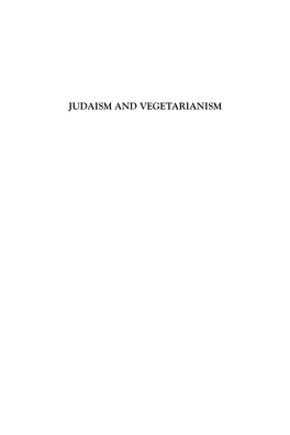 Judaism and Vegetarianism