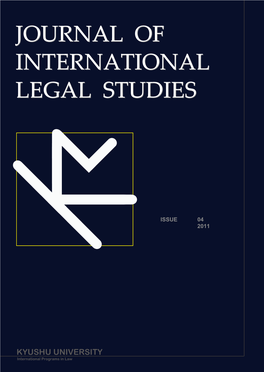 Journal of International Legal Studies Journal Of