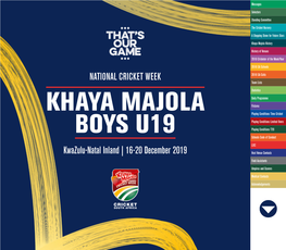 2019 Khaya Majola Tournament