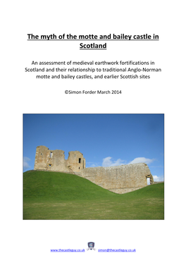 The Myth of the Motte and Bailey Castle in Scotland