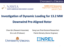 Inves@Ga@On of Dynamic Loading for 13.2 MW