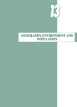 Geography, Environment and Population