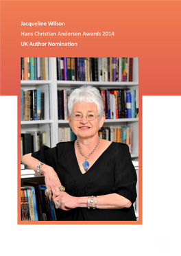 Jacqueline Wilson Hans Christian Andersen Awards 2014 UK Author Nomination