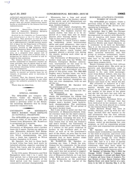 CONGRESSIONAL RECORD—HOUSE April 30, 2003 Lincoln Cemetry, 123Rd and Kedzie Avenue in 21, 1906 in Glasgow, Kentucky U.S.A