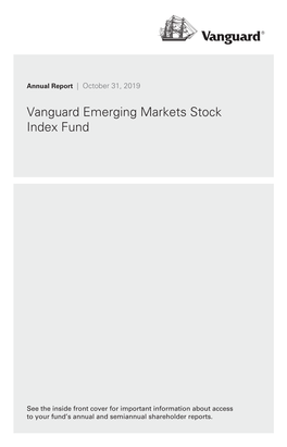 Vanguard Emerging Markets Stock Index Fund Annual Report October