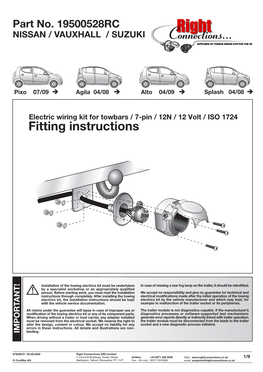 Fitting Instructions