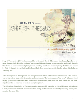 The Ship of Theseus