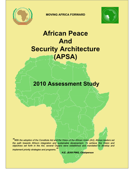 African Peace and Security Architecture (APSA)