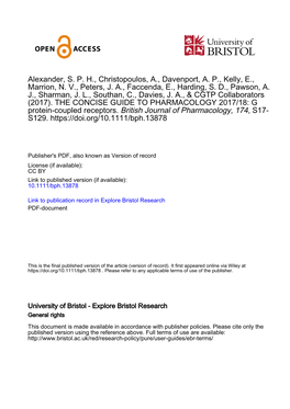 G Protein-Coupled Receptors