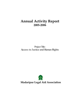 Annual Activity Report 2005-2006
