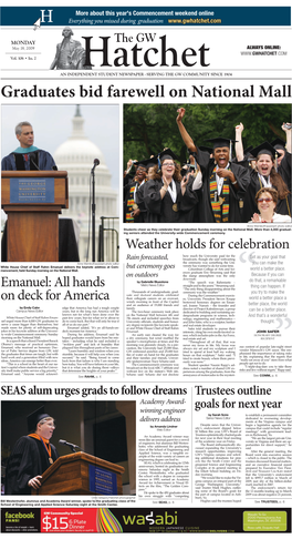 Graduates Bid Farewell on National Mall