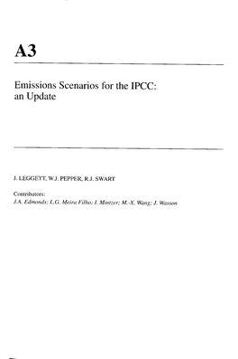 Emissions Scenarios for the IPCC: an Update