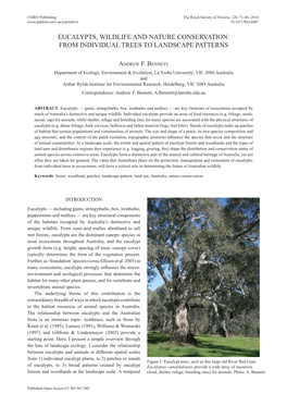 Eucalypts, Wildlife and Nature Conservation: from Individual Trees to Landscape Patterns