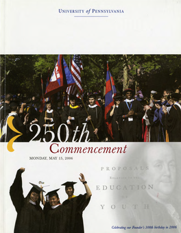 2006 Commencement Program, University of Pennsylvania