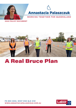 A Real Bruce Plan 2 WORKING TOGETHER for QUEENSLAND a REAL BRUCE PLAN