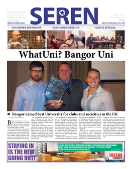 Bangor University Students’ Union April 2015 English Language Issue No