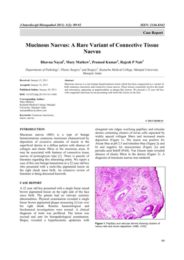 A Rare Variant of Connective Tissue Naevus