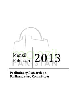 Preliminary Study Parliamentary Committees