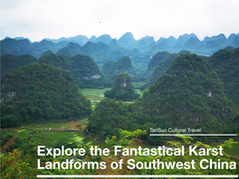 Explore the Karst Landforms