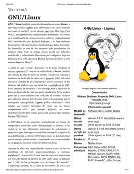 GNU/Linux - Wikipedia, La Enciclopedia Libre