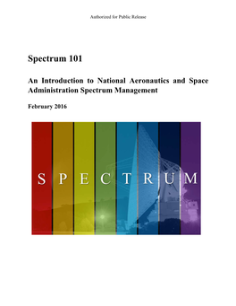 Spectrum 101: an Introduction to National Aeronautics and Space