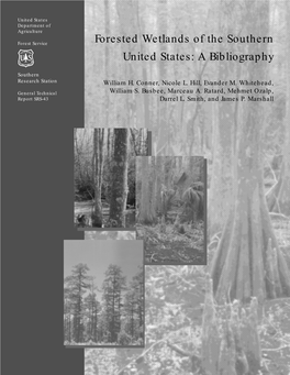 Forested Wetlands of the Southern United States: a Bibliography