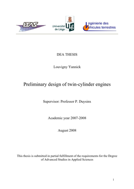 Modelling of Twin-Cylinders Engines