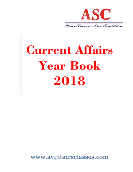 Current Affairs Year Book 2018