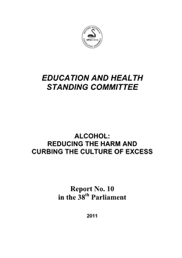 Alcohol: Reducing the Harm and Curbing the Culture of Excess