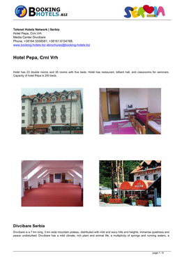 Hr Ebrochures 105 | Hotel Pepa, Crni