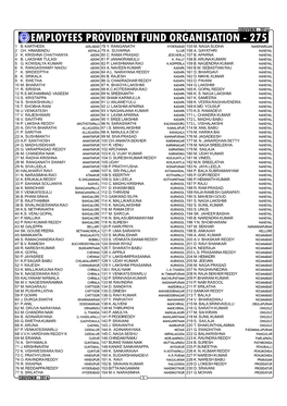 Employees Provident Fund Organisation - 275 1 B