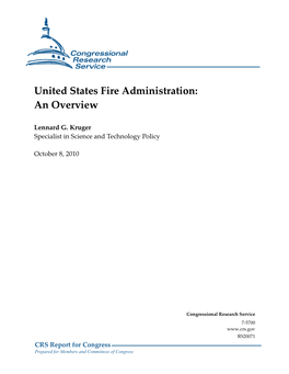 United States Fire Administration: an Overview