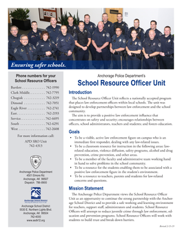 Anchorage Police Department's School