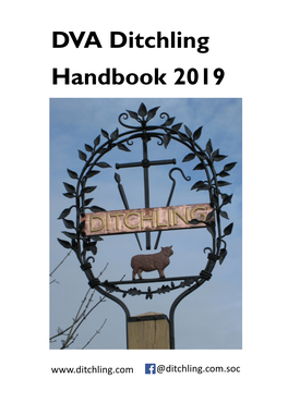 DVA Ditchling Handbook 2019 DVA Ditchling Handbook 2019