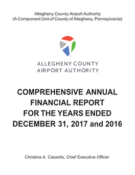 COMPREHENSIVE ANNUAL FINANCIAL REPORT for the YEARS ENDED DECEMBER 31, 2017 and 2016