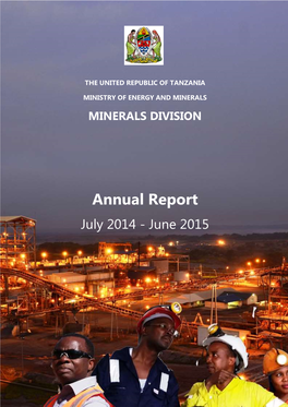 Annual Report July 2014 - June 2015 TABLE of CONTENTS