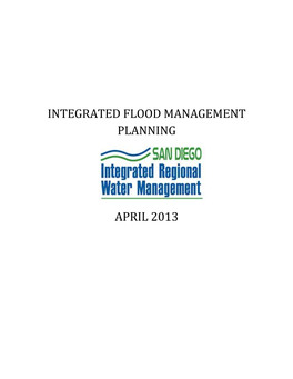 Integrated Flood Management Planning April 2013