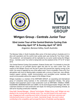 Wirtgen Group - Centrals Junior Tour