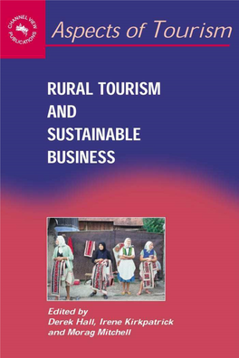 Aspects of Tourism , Rural Tourism and Sustainable Business.[Hall