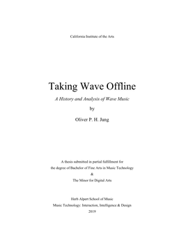 Taking Wave Offline