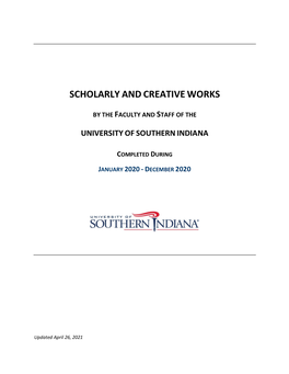 Scholarly Andcreativeworks